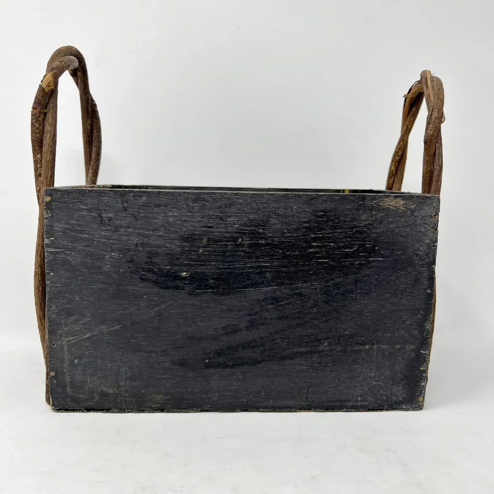 Primitive Fall Harvest Wooden Box Country Fall Pumpkin Decor Thanksgiving